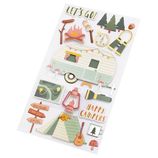 12 Pack: Camping Stickers by Recollections
